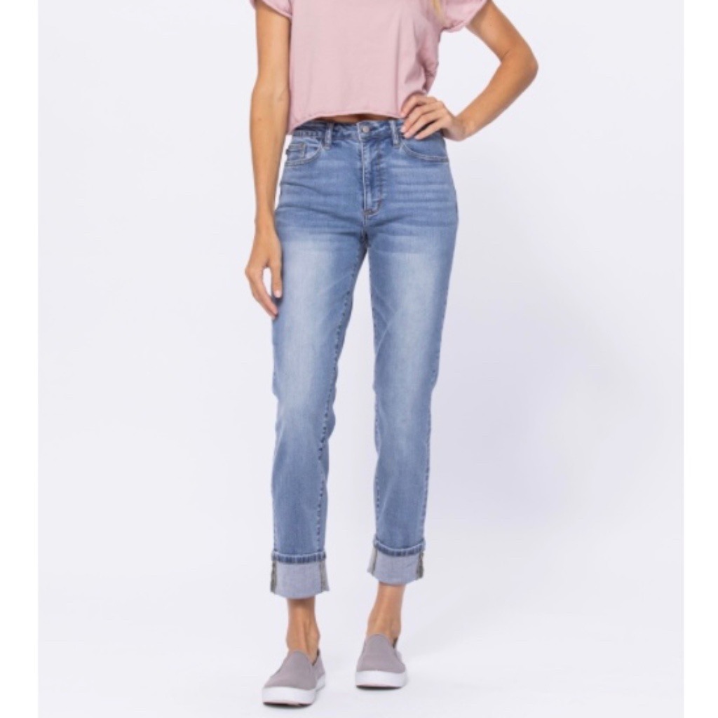 Judy Blue High Waist Vintage Wash Boyfriend